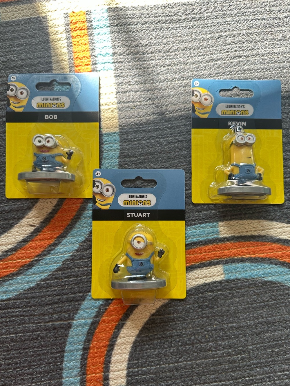 Minions Bob Stuart Kevin Mini Figures Set